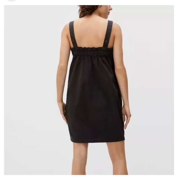 Never Worn Everlane The Paperbag Black Mini Dress Large - Picture 6 of 8